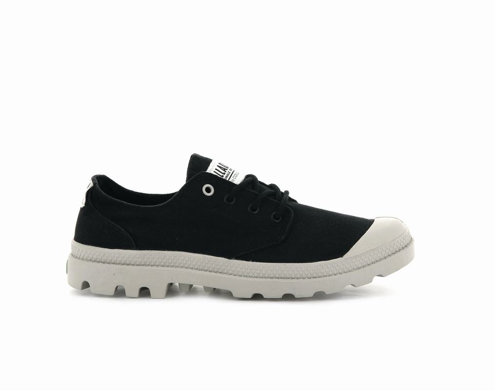 Palladium Pampa Ox Organic Mens Shoes Black Australia [VJYOSZ-516]